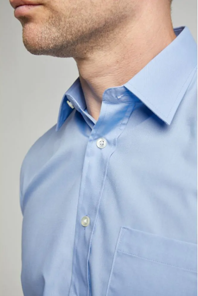  D2 Easy-Care Long-Sleeved Shirt Cornflower SLS3300E -1